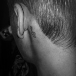 Justin Bieber Music Notes Tattoo